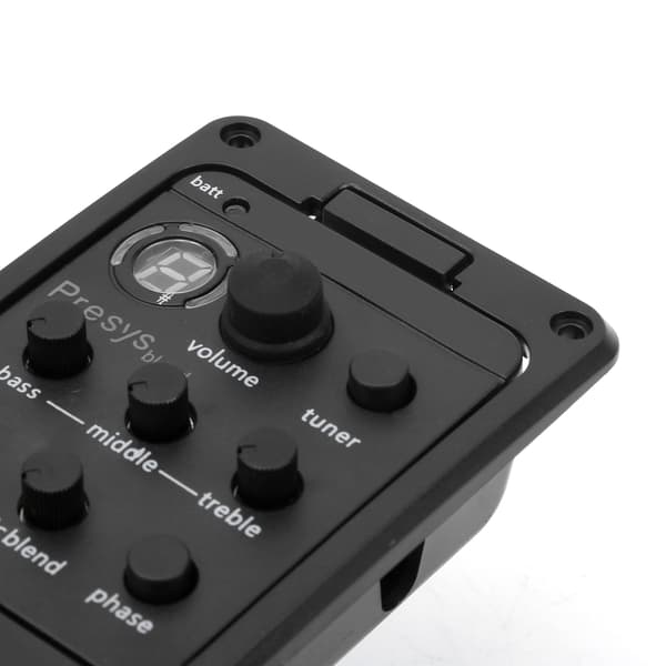 Pickup med mikrofon, miksing dobbel modus forforsterker equalizer piezoelektrisk gitar tilbehør