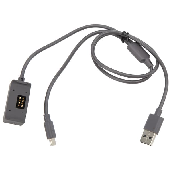 TELESIN 2 i 1 Magnetisk Laddningsbas 65cm med Typ C-kabel USB2.0 Dataöverföring för DJI Action 2