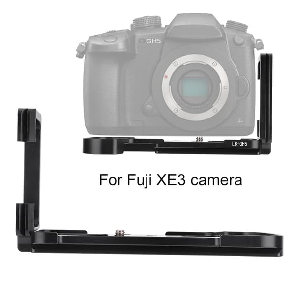 Metal Quick Release L-beslag Plade Vertikalt Håndgreb til Lumix GH5 Kamera