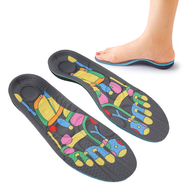 Magnetisk terapi innersula män kvinnor smärtlindring akupressur massage sko inlägg för plantar fasciit