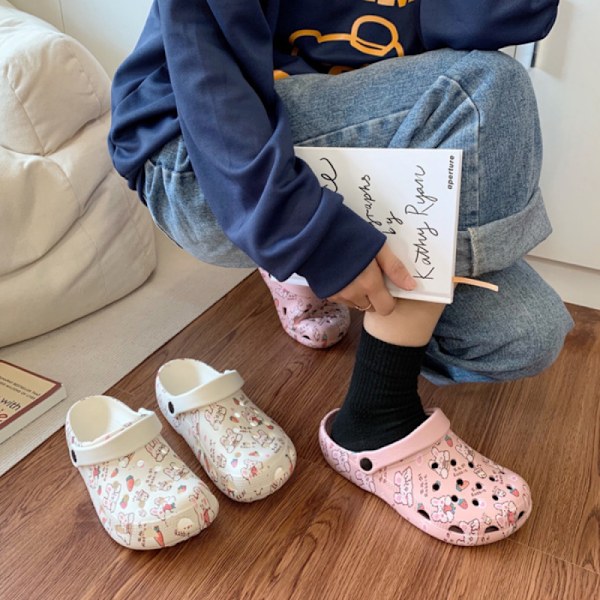 Kvinnors Superbekväma Skumtofflor Tjocka Sulor Kudde Halkfria Badrum Duschslippers Sommarslippers-TX7704(38-39)