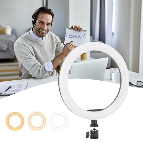 10 tommer ringformet fyldlys Live Steaming supplerende lampe Nat selfie-forbedrende lys