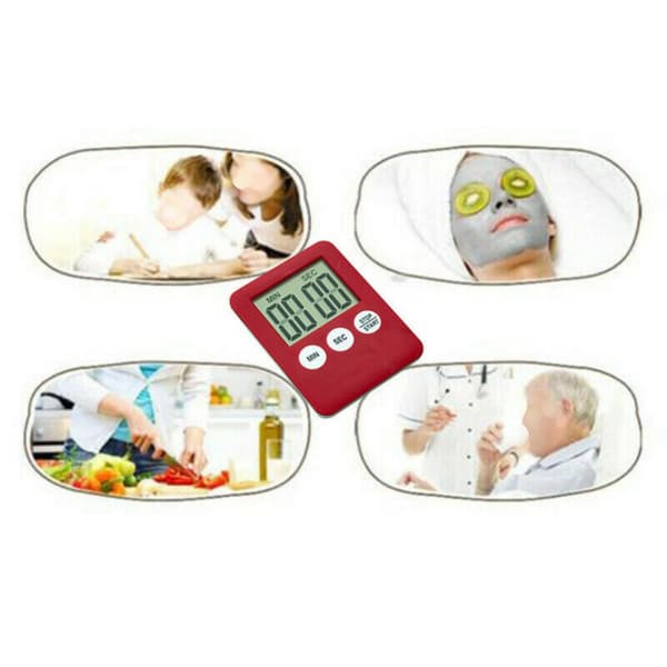 Præcis multifunktionsstudietimer i plast, stabil, stødsikker digital timer til studerende (blå)