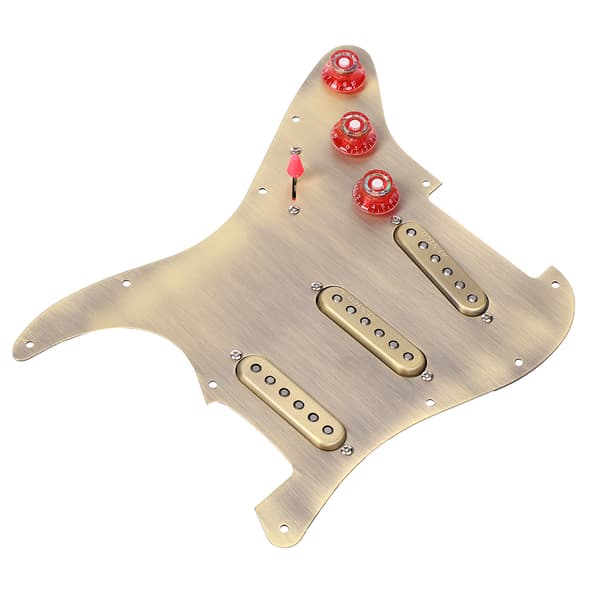 Hållbar SSS ALNICO V Magnet Pickup Loaded Pickguard för ST Style Elektrisk Gitarr