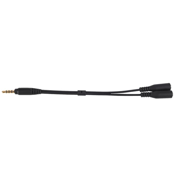 3,5 mm stereojack mikrofon lydkabel splitteradapter for telefonkamera