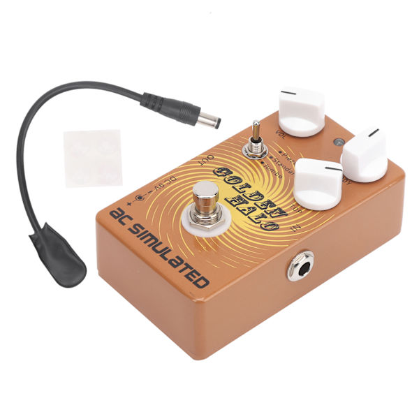 AC Analog Pedal Elektrisk Gitar Effektdeler 3 Moduser Musikkinstrument Tilbehør