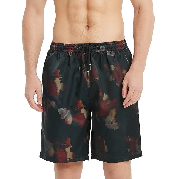 Roliga badbyxor för män Quick Dry Beachwear Sport Löpning Swim Board Shorts-DK014