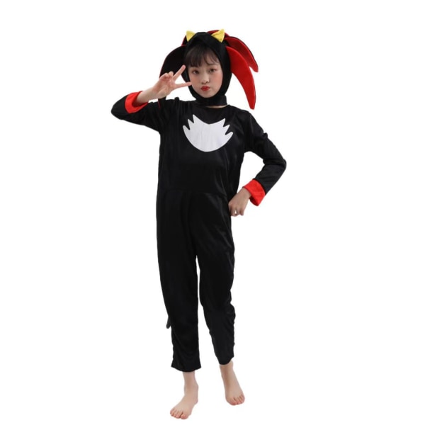 Halloween Costume Hedgehog Super Sonic Performance Costume (black sonic) M