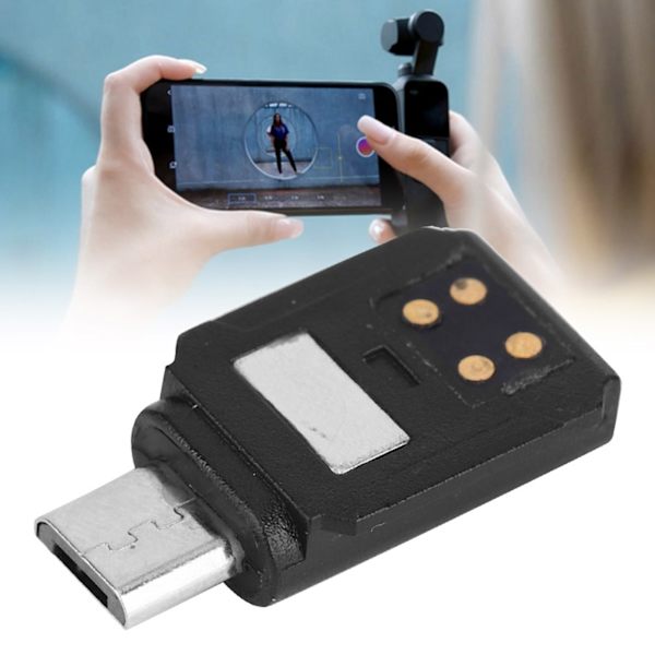 Micro USB-gränssnittsomvandlare för Android-telefon / iPhone-adapterkontakt för Dji Osmo Pocketfor Android Reverse