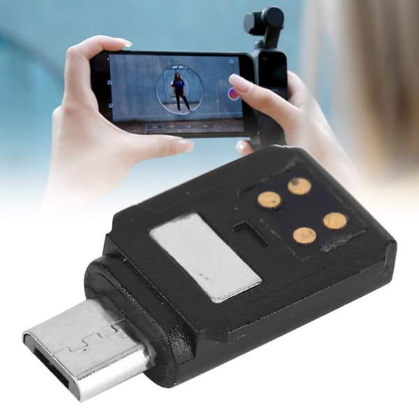 Micro-USB-liitäntämuunnin Android-puhelimelle / iPhone-adapteriliitin DJI Osmo Pocketille Android Reverse -versiolle