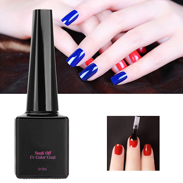 15ml Manikyr NO Clean UV LED Gel Nagelfärg Hållbar Topplack