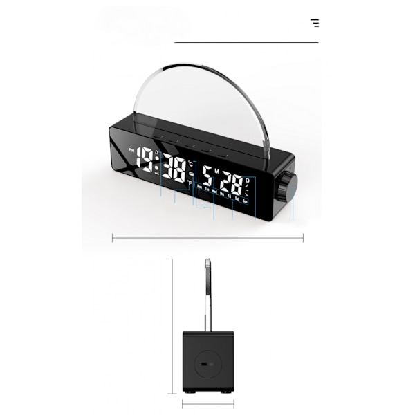 Solopgangs vækkeur, Wake Up Light Dawn Simulator, Sengetidslampe Multi Color Nattelys med USB-oplader, Søvnhjælp