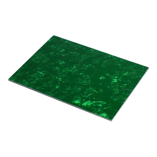 Gitarr plektrumskydd PVC celluloid bärbar elektrisk bas rep platta bakplåt ark grön pärla