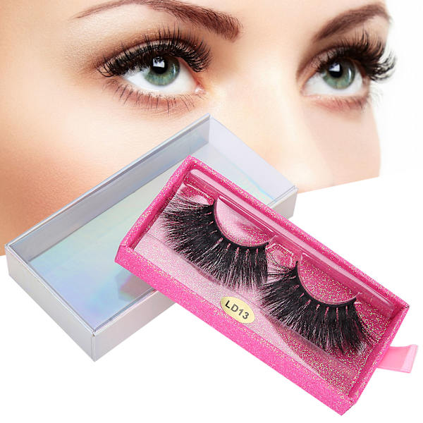 5D 25mm Falska Ögonfransar Makeup Falska Ögonfransar Fluffy Curling Långa Falska Ögonfransar LD13