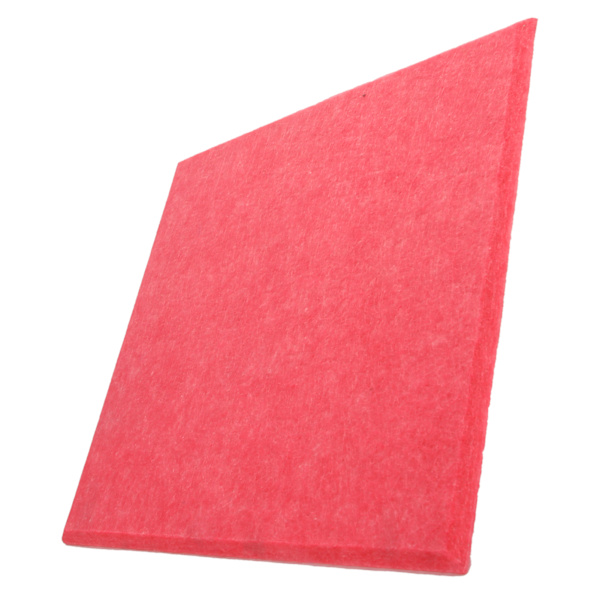 6 st Akustisk absorptionspanel Tjockare minska efterklang Ljudisolering stoppning Absorbent (Rosa )