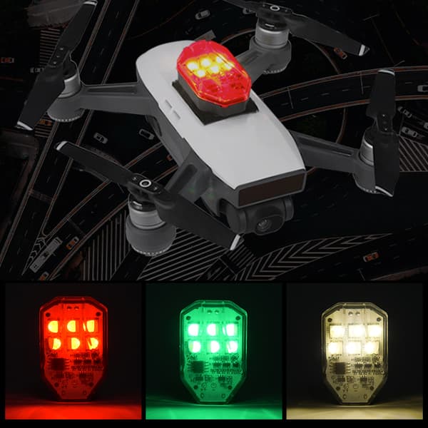 Universell sterk drone nattflylys lampe tilbehør for DJI Mavic2/phantom 4Pro 3SE/spark
