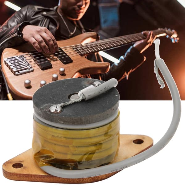 Trägitarr pickup för 1 sträng cigarrlåda gitarr musikinstrument tillbehör