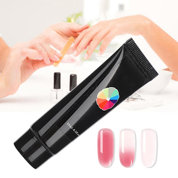 Kvinnors temperaturförändring nagel UV-gel gradientfärg nagelförlängning lim konst manikyr (04)