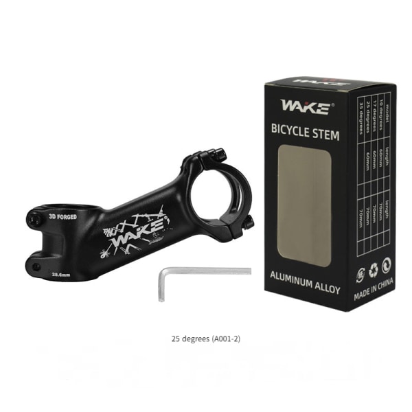 10, 17, 25, 35, 4 grader 31,8 Cykelstam styre-25 grader (A001-2)-80mm (ett set)