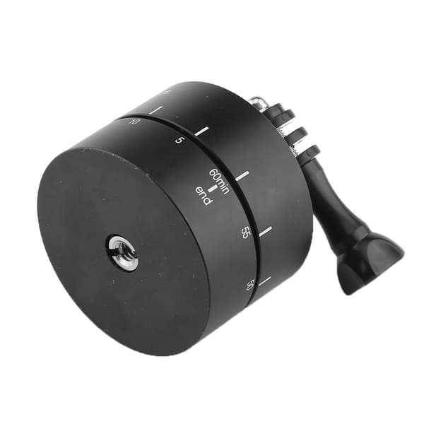 360° 60 minutter roterende stativ for tidsforløp, stabilisator stativadapter for Gopro iPhone