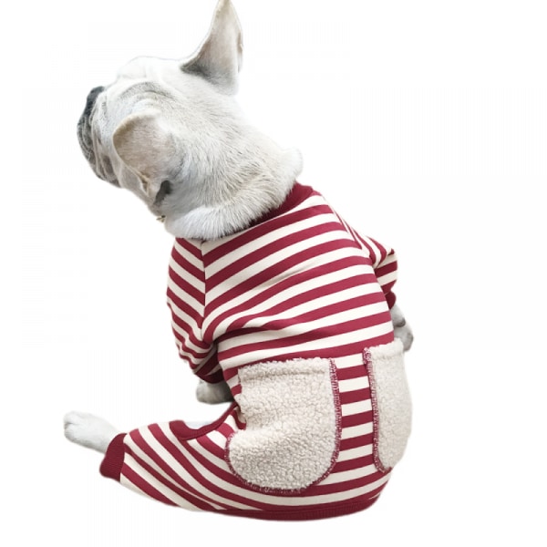 Höstvinter hundkläder, supermjuka fyrbenskläder, vinterkappor och tröjor för små hundar eller katter. (XL storlek)
