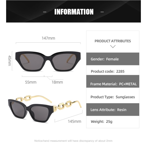Solglasögon för Kvinnor Män Klassiska Lady UV400 Protection Gradient Lens Solglasögon