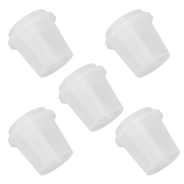 5PCS Makeup Egg Förvaringslåda Kopp Form Transparent Bärbar Skönhet Ägg Svamp Organizer för Resor Badrum