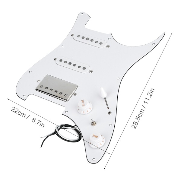 SSH Laddade Förkopplade Dubbla Spolar Pickups Pickguard Elgitarr Instrumenttillbehör