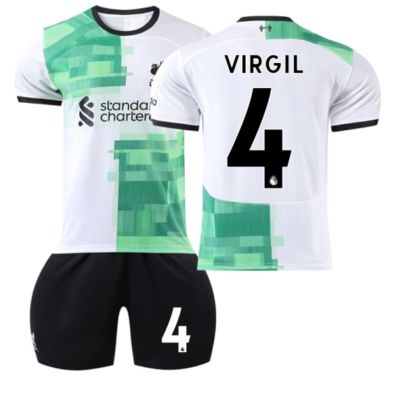 2324 Liverpool bortefotballdrakt 4 Virgil #2XL