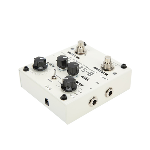 Multi Pedal Effekt 2 Kanal Digital Delay Stereo Looper 8 Lägen för Elgitarr