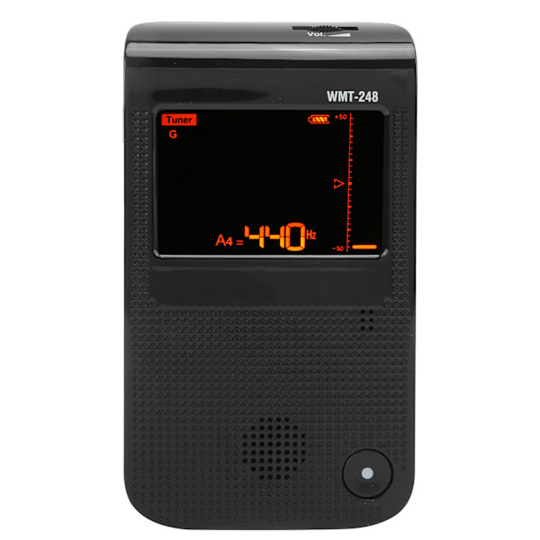 Elektrisk metronom tuner, uppladdningsbar, exakt, universell för gitarr, piano, fiol WMT‑248Black