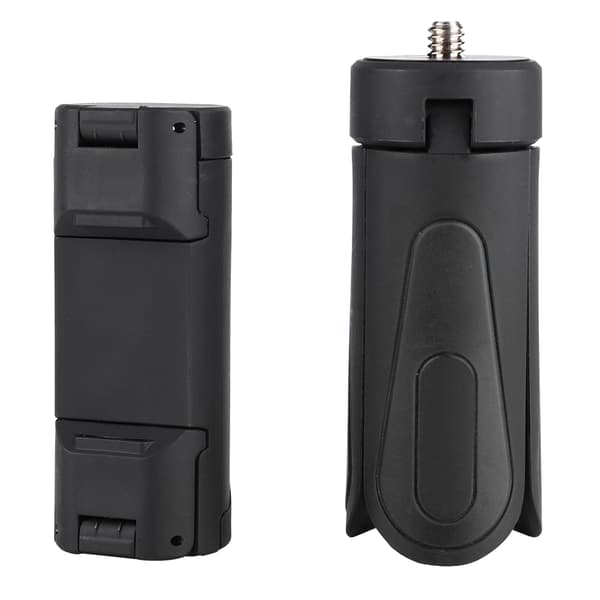 Mini Smartphone Klemme Clip Sammenfoldelig Telefon Stabil Holder Stativ (Sort)
