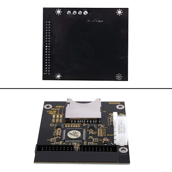 2 stk. SD SDHC-kort til IDE 3,5\" 40-bens hanadapter Han IDE harddiskdrevadapter
