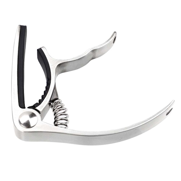 Enhands snabbväxlande metallklämma Capo Gear Pin Remover för akustisk folk gitarr (Sillver)