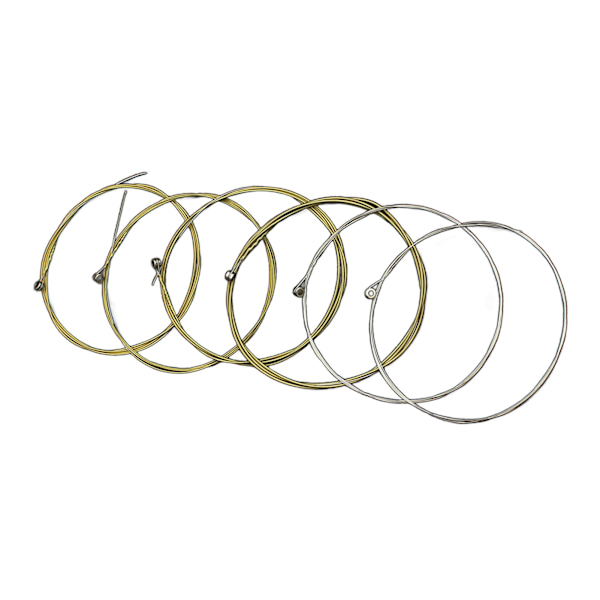 Akustiske gitarstrenger i messing, standard, lette, 6 strenger, erstatningsstrenger for gitar