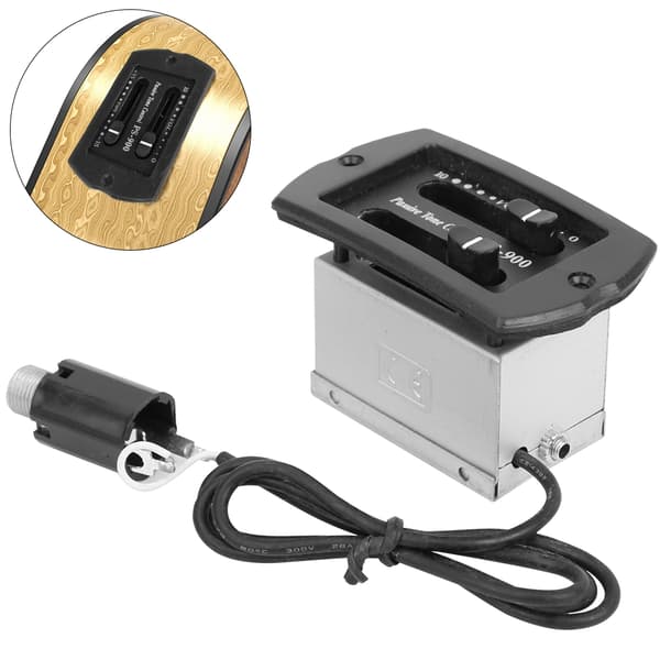 Akustisk gitar passiv tonekontroll volumkontroll EQ Equalizer Preamp forsterker pickup 6,35 mm plugg