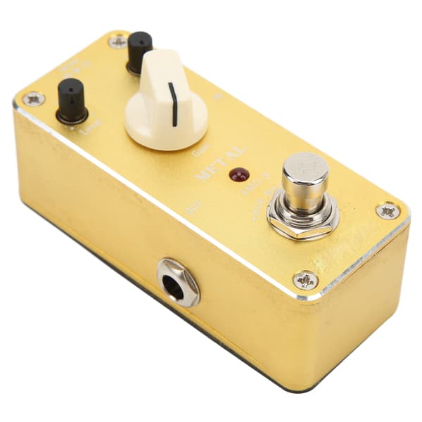Metalldistorsionseffektpedal Mini True Bypass för elgitarr med fästtejp AMD‑3