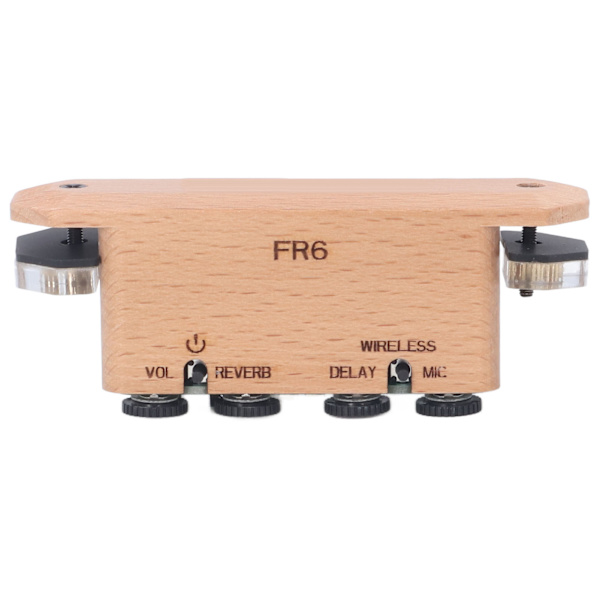 Vibrationsljudhålsmikrofon Inbyggd Reverb Delay Trägitarrljudmikrofon för konsert