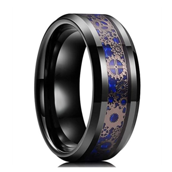 2 stk Steampunk Tænder Rustfrit Stål Ring Mænd Kvinder Gaver-7