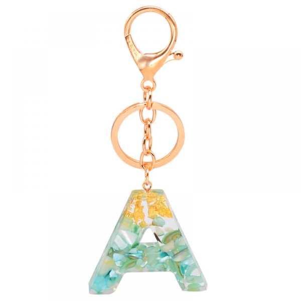 Dam Tassel Stor Bokstav Nyckelring, Bokstav Nyckelring Charm Nyckelkedja, Väska Charm Tillbehör