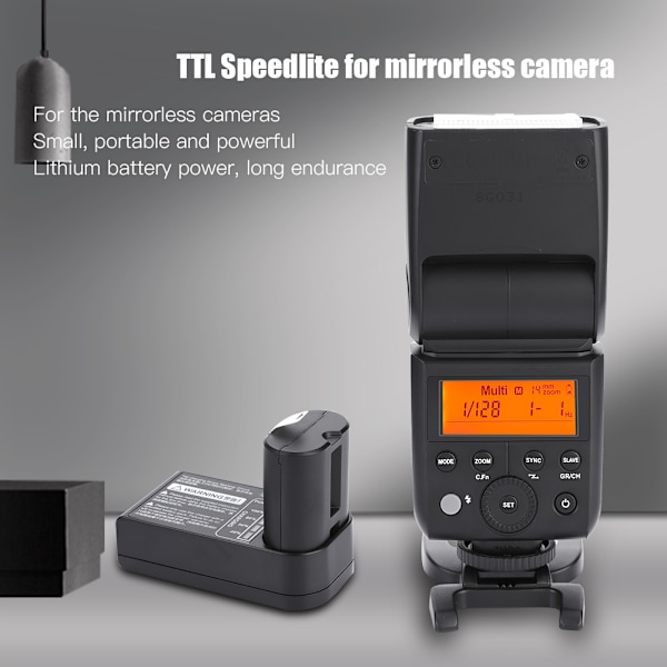 Godox V350 TTL HSS Speedlite Flash med Li-ion-batteri för Olympus AC100-240V (O)