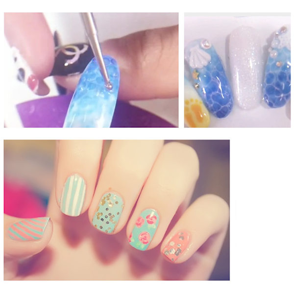 Dotting Pen UV Gelmålning Ritpen Dotting Pen Nagelkonstverktyg (Svart)
