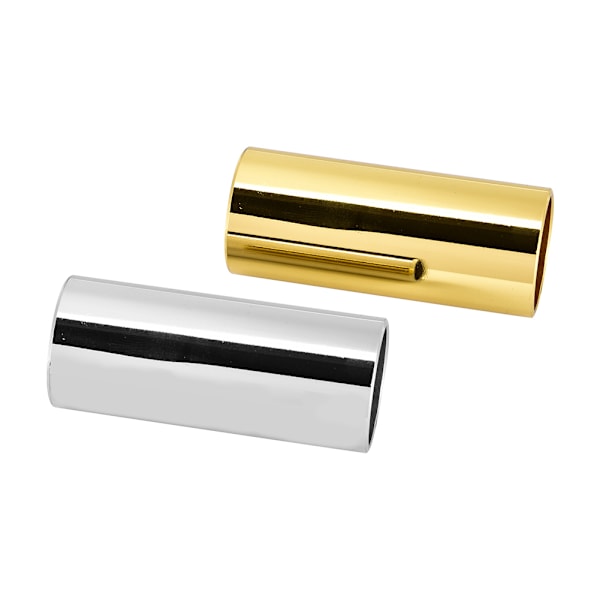 2 stk. Rustfrie Stål Slides for Gitar Strengeinstrument