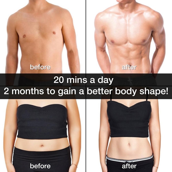 EMS Intelligent Training Patch (1 Abdomen   1 Main) (Svart   Rød)