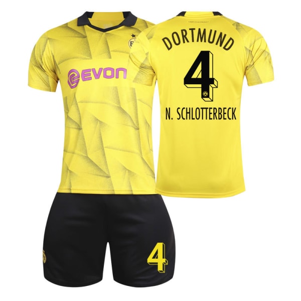 Dortmund Special Edition Barn- och Vuxen Fotbollströjeset 23/24 Säsong 4 N.SCHLOTTERBEDK S