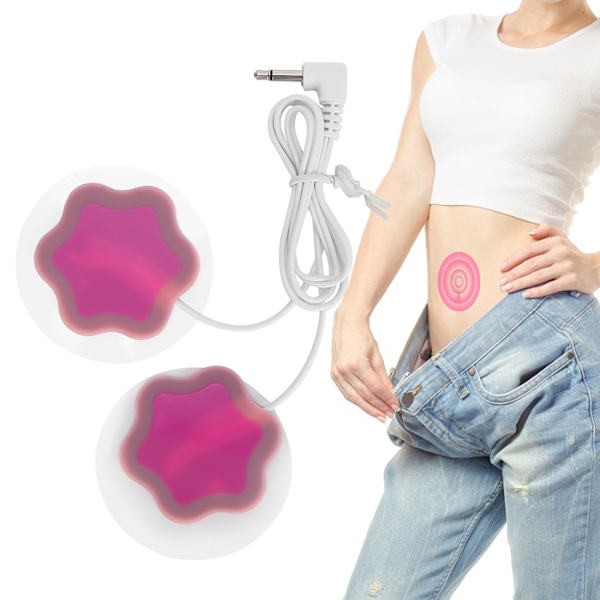 Silikonersättningselektrodplatta för pulsmassager Kvinnlig Menstruationssmärta Lättnadsmaskin