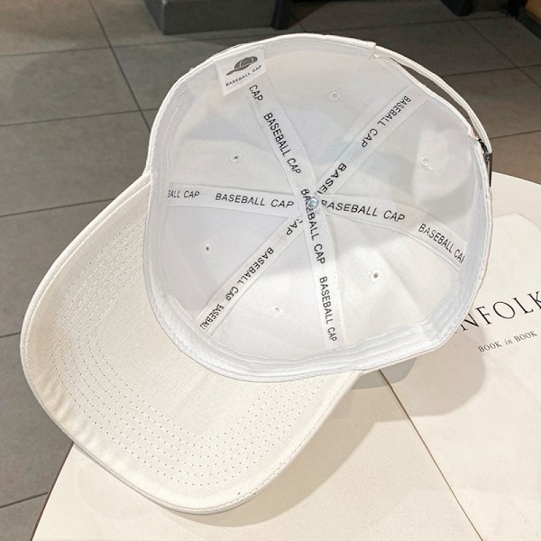 Dotpet Rhinestone C-bogstav Justerbar Baseball Cap (Mørk Beige)