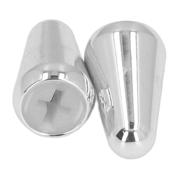 2 st gitarr pickup switch caps 3-vägs 5-vägs vippströmbrytare knopp ersättning för ST TL stil elgitarrer silver
