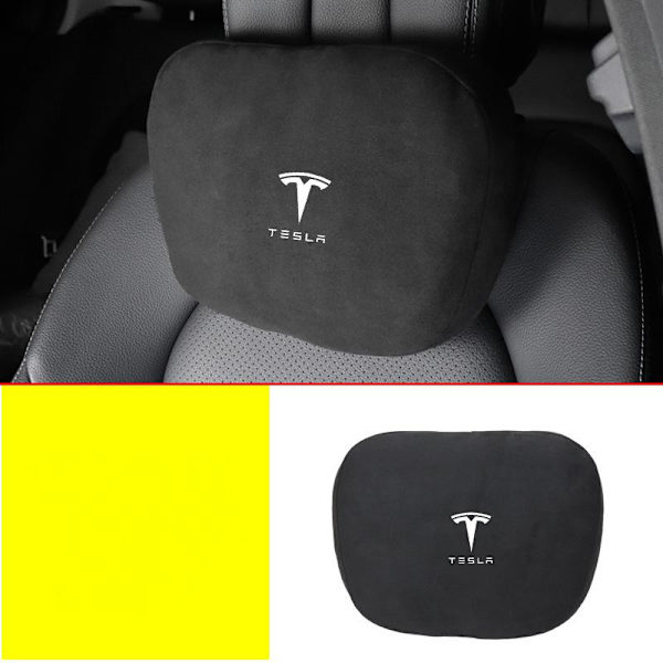 Passar Tesla MODEL3/MODELY/MODELX nackstöd ländryggsstöd - Tesla [Gentleman Black] nackstöd/1