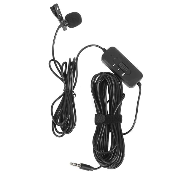 For OSMO ACTION kamera lade lydadapter 8m kabel Lavalier kondensatormikrofon
